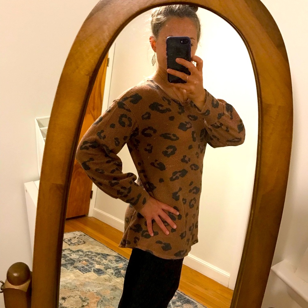 Animal print long sleeve